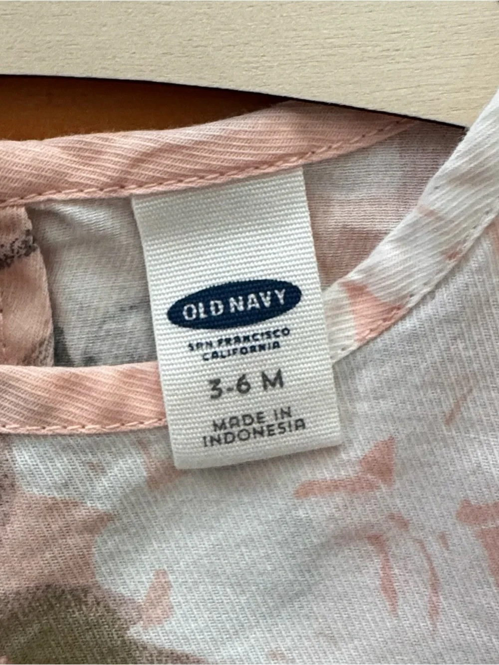 Old Navy Pink Floral Baby Top